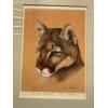 Image 8 : Lakeside Painting, 3 Pcs, By H. Jr (Square Centre Piece is 2Ftx2Ft) & 'Alert Cougar' By Ken C. Print