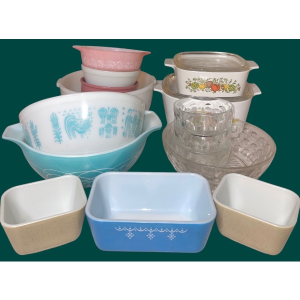 Pyrex Mixing Bowl Collection - Ramakins Casserole Pans Corningware & More