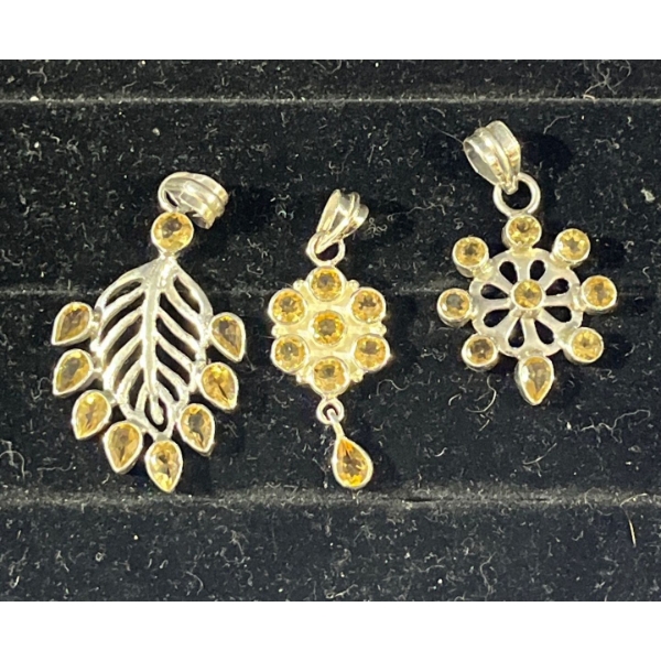 Collection of Yellow Stone Pendants