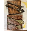 Image 5 : Set Of Angora Silver Plated Dessert Set. Forks, Spoons and Server with Additional Vintage Cutlery