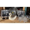 Image 1 : Crystal Stemware Collection Porcelain Nesting Swan Assorted Glassware & more 