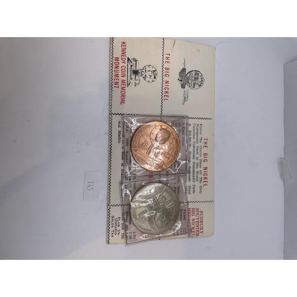 1964 Nickle and Copper Kennedy Coin Memorial Coins 