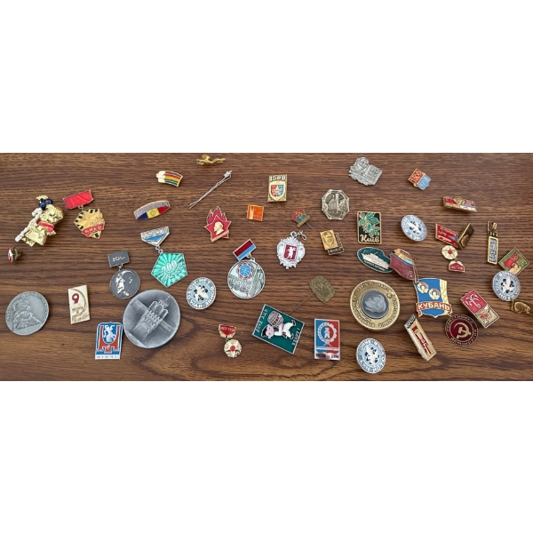 Foreign Post WWII Lapel Pin Collection - RARE