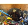 Image 3 : Large Selection of Tools and Materials. Husky Bucket Tool Belt, Roll of Wire, Various Handtools.