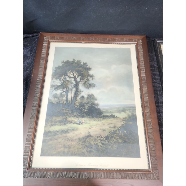 Framed Lithograph and Historical Art