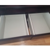 Image 2 : Black TV Stand w/ Storage Drawers 42 W, 19 D, 41 T