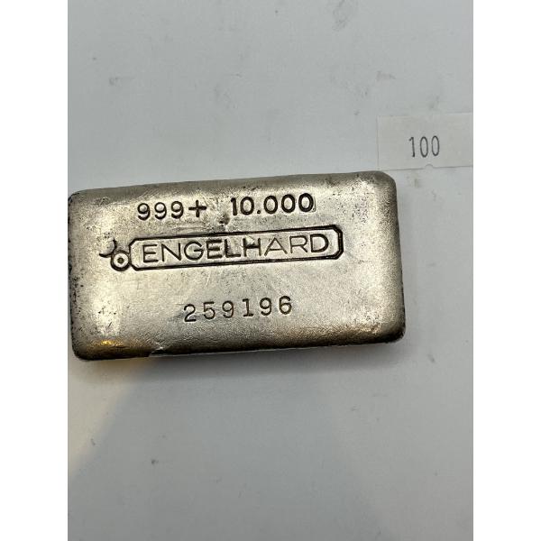 10oz Vintage Engelhard Pure Silver Bar