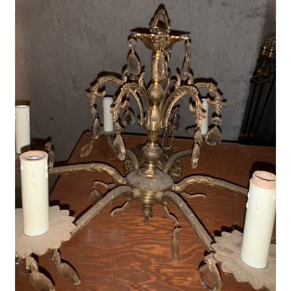 Vintage Metal Chandelier 