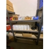 Image 1 : Storage Shelf With Contents Including Plastic Bottles, Nails, and Tools