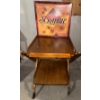 Image 3 : Teak Folding Bar Cart 34x22x28 w/ Removable Tray & Limited Edition Scrabble Game 