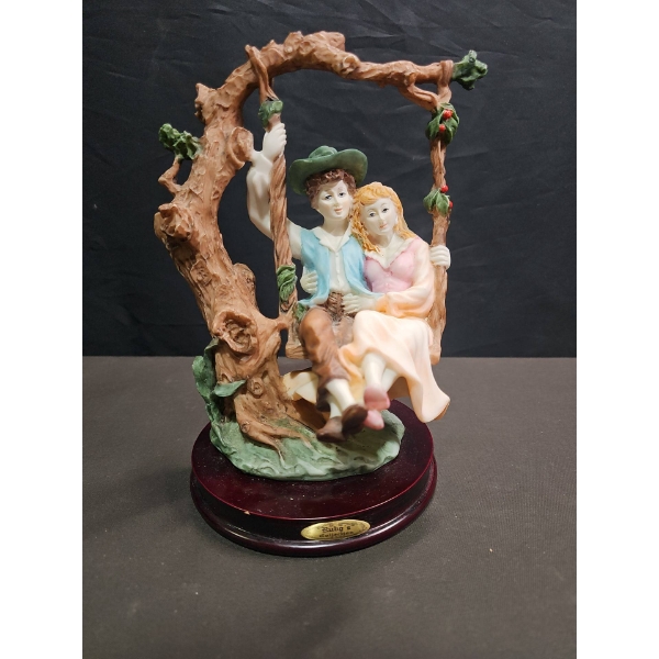 Sabrina Porcelain Figurine "Ruhg's Lovers on a Swing"