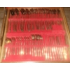 Image 3 : Bronze Set Of Assorted Cutlery w/Wooden Carrying Case