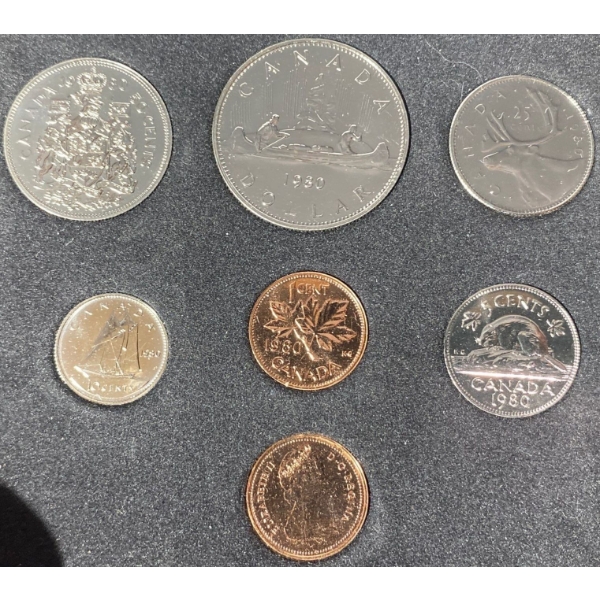 1980 Uncirculated Coin Set