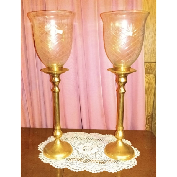Set of 2 Candle Holders, 22T  
