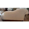Image 3 : Elegant & Luxurious Left Facing Upholstered Chaise Lounger w/ Pillow 65x34x38 