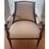 Image 1 : Regency Style Mahogany Upholstered Parlour Chair # 2 - 31x31x43 