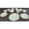 Image 1 : Diamond China England Green and Gold Tea Set, 21 Pieces