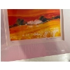 Image 2 : Emile Bellet titled incandescence 108/450 beautiful piece with vibrant orange colors 