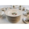 Image 4 : Vintage Tea Set Decorated With A Festive Holly & Berry Cups Saucers A Covered Sugar Bowl & A Creamer