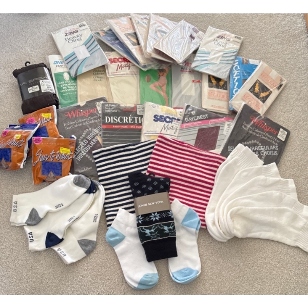 New Ladies Under Garment Collection - Panty Hose Leggings Sport Socks & More
