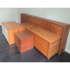 Image 1 : Teak Bedroom Furniture - King Head Board End Of The Bed Bench 2 Floating End Tables & More