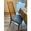 Image 7 : Vintage teak, dining room table. With 2 extensions and 10 padded chairs this is a beautiful peace of