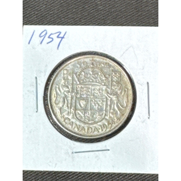 Canada 1954 Half Dollar Coin
