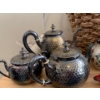 Image 4 : Decor Lot, Lamp, Boho Basket, Tea Set, Bird and Pottery