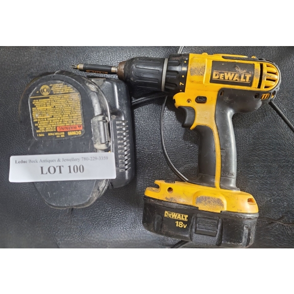 Dewalt 18 V 1/2" Cordless Drill Model DC720