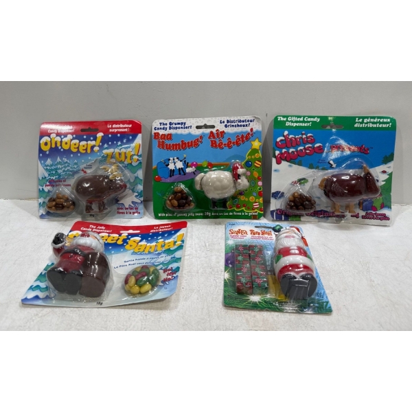 Collection of Christmas Themed Candy/Toys