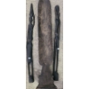 Image 2 : Carved Wooden Tribal Art 34 T and 36 T, Larger Piece: 9 W ,40 T 