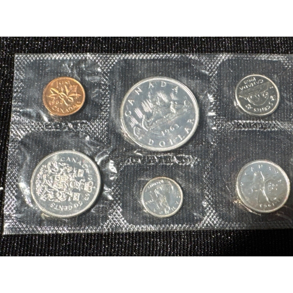 1963 Canadian Silver Uncirculated Coin Set