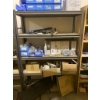 Image 1 : Metal Storage Shelf with Assorted Parts and Tools Collection