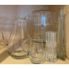 Image 1 : Large Glass Jug, Small Glass Jug, Vases & Cake Plate & Cover