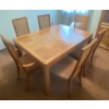 Image 1 : Wooden Dining Table w/ 6 Chairs 