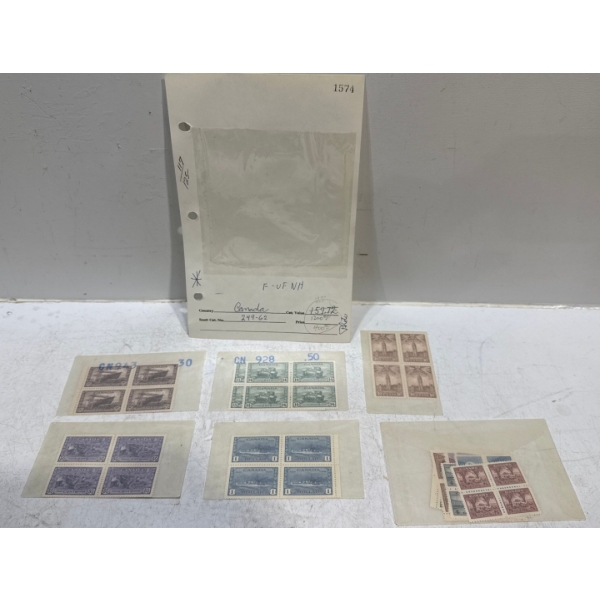 Canadian Cent Stamps 1, 4, 8, 10, 13, 14, 20, 50