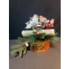 Image 16 : Holiday Decor Lot with Arrangements, Candle Holders, and Basket