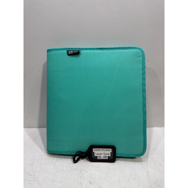 Binder of Upper Deck 05-06 Hockey Cards