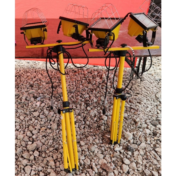 Pair of Portable Halogen Worklights Model E309638 