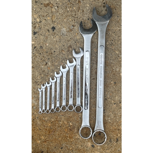Westward Chrome Vanadium 12-Piece Combination Wrench Set SAE