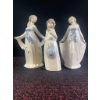 Image 1 : 3 Tengra Hand Made in Spain Porcelain Lady Figurines