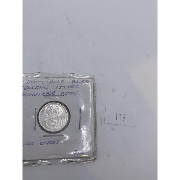 2001 Double Struck 925 Year of Volunteer's Dime