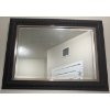 Image 2 : Decorative Buddah Statue w/ Framed Wall Mirror 26x22 & Patterned Rattan Table Runner 