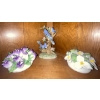 Image 1 : Handmade Aristocat & Royal Adderly Bone China Floral Ornamental Pieces  3"Tall