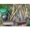 Image 1 : Fertilizer Spreader, Shovels and Various Yard Tools