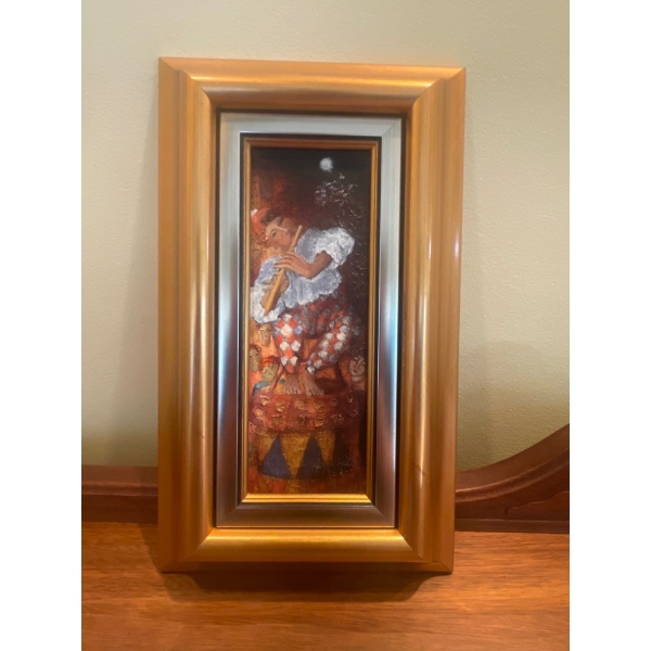 Francine Gravel 1989 Oil on Linen Celebration 7 x 12