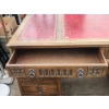 Image 9 : Old Charm Furniture by WoodBros Beautiful 3 Piece Desk with Red and Gold Top- 32"H x 54"W x 30"D