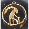 Image 1 : Capricorn Gold Colored Pendant, No Stamp & Tests Like 10k Gold; Weighs 3.3g