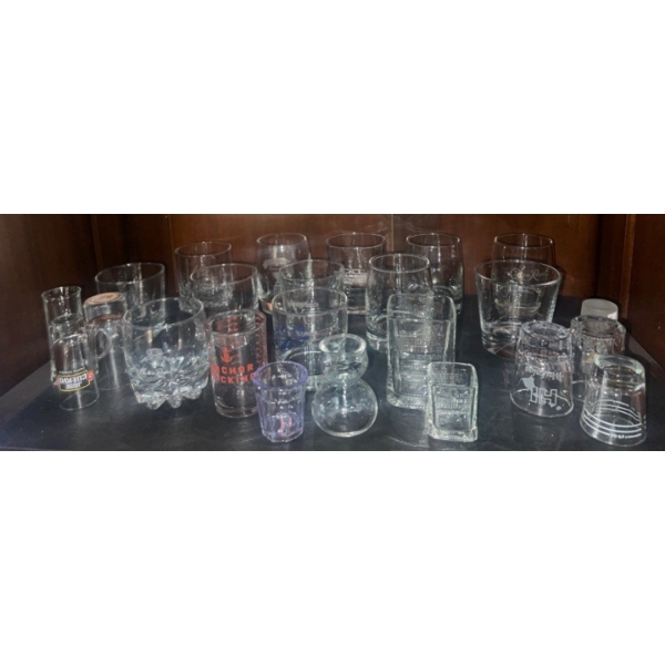 Assorted Rocks & Shot Glasses- Barware Special
