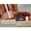 Image 7 : Copper Decor: Pasta Canisters 11.5 T, Salt & Pepper Shakers, Napkin Rings